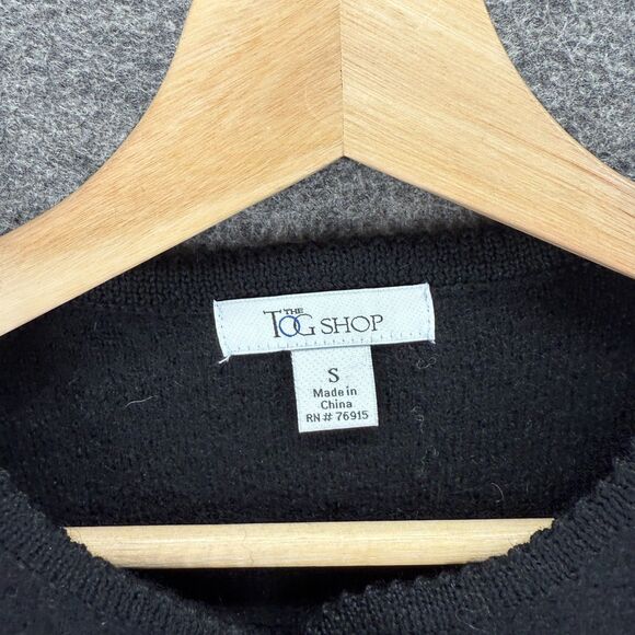 The Tog Shop Cardigan Women S Small Black Wool Knit Button Long Sleeve Casual - Picture 3 of 7